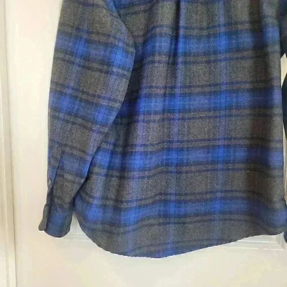 Orvis Men's Gray/Blue Cotton Plaid Jacket - Picture 12 of 12